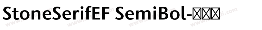StoneSerifEF SemiBol字体转换